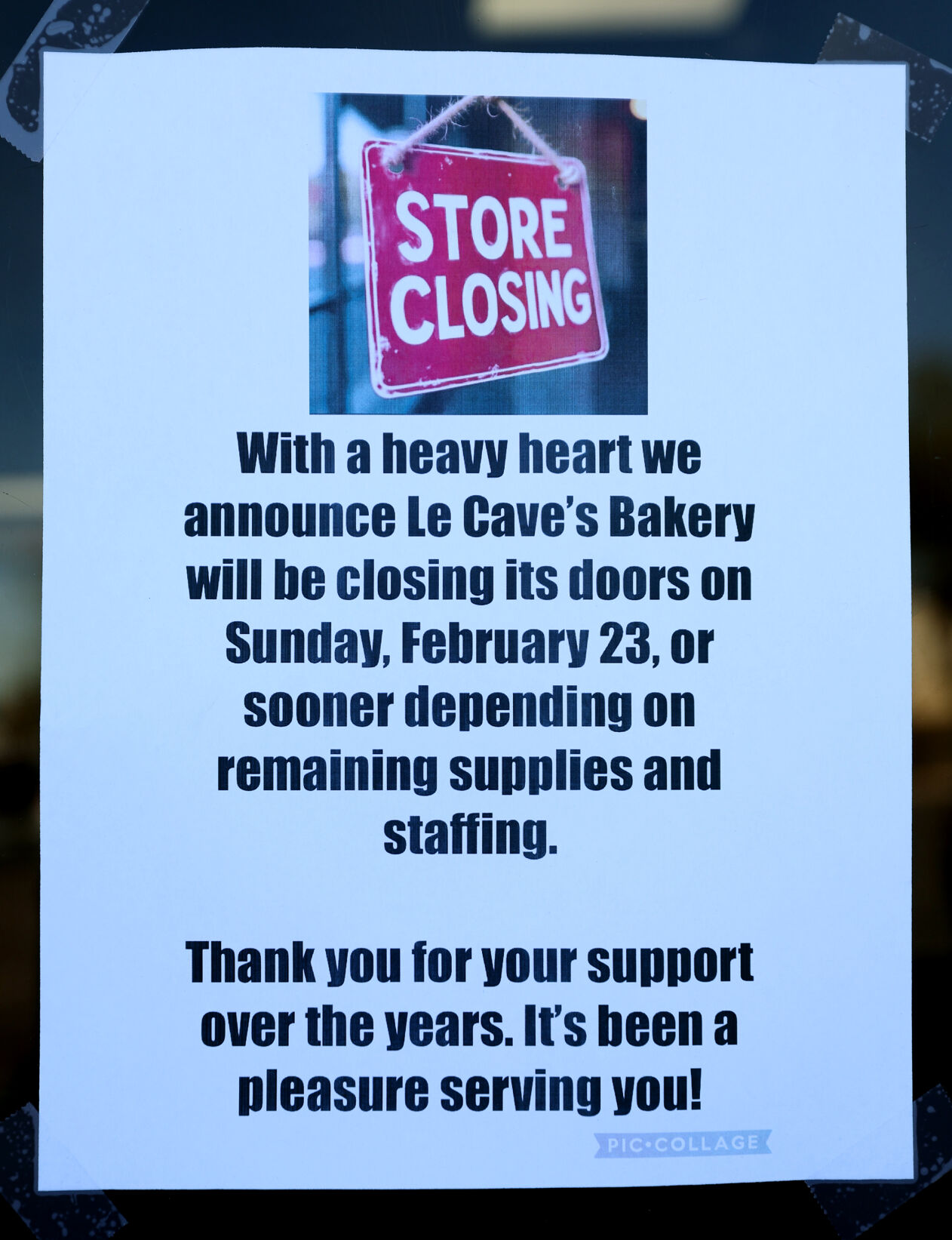 ÃÛèÖÖ±²¥ bakery closing after 90 years
